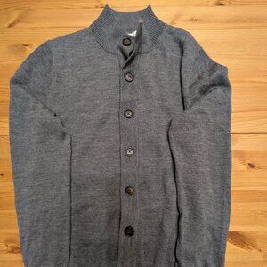 Suitsupply Gray Men's Cardigan Sweater - Size S - pristine condition